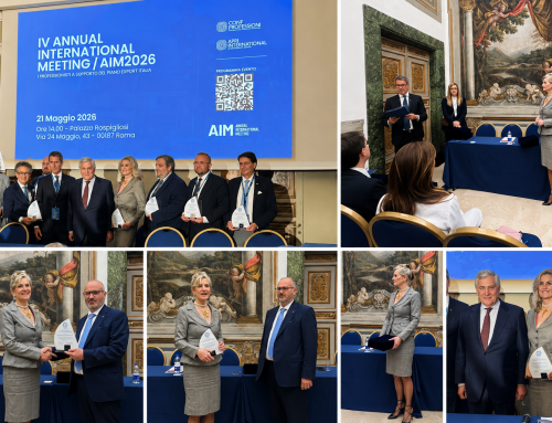 Partner Annie Borello Fiorilla di Santa Croce receives Apri International Award in Rome in the presence of Minister of Foreign Relations Antonio Tajani, for being instrumental in the Italian companies’s successful expansion in the U.S. market.
